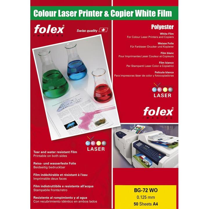 Actual product image Folex Laser foil Color-Laser (0.13 g/m², 50 x, A4)