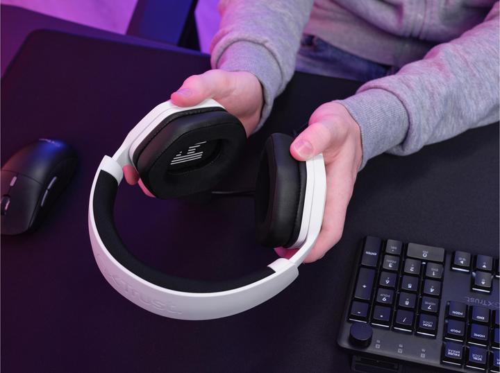 Image du produit Trust Gxt492w Casque Carus Blanc (Filaire)