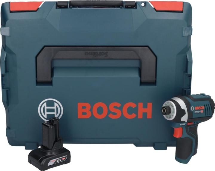 Actual product image Bosch Professional GDR 12V-105 Cordless Impact Driver + 1x Battery GBA 12 V 6.0 Ah + Carry Case L-Bo (Rechargeable battery operated)