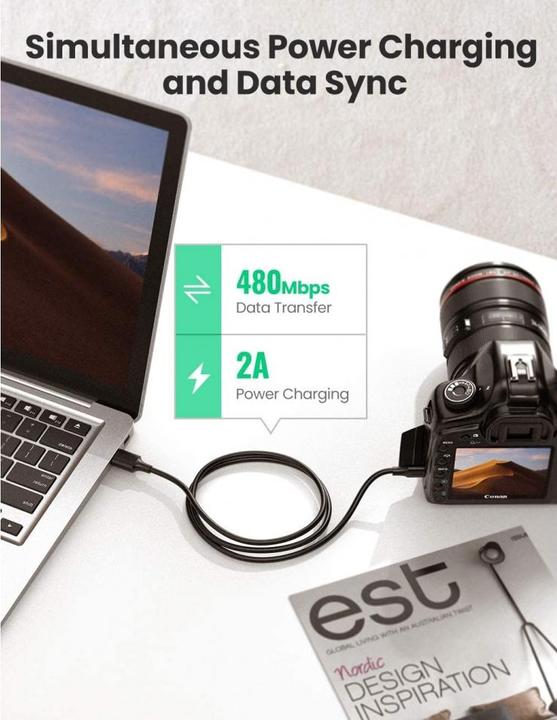 Produktbild Ugreen USB A – USB Mini-B (3 m, USB 2.0)