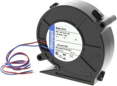 Image du produit Papst Ventilateur radial flatpack 28m3/h 24Vcc