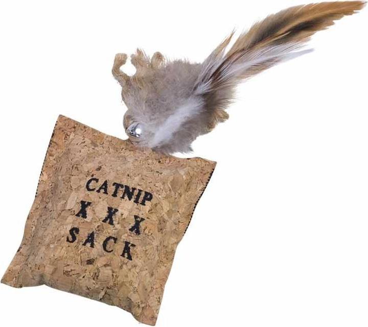Actual product image Nobby Cork bag with bell (Cat activity toy)