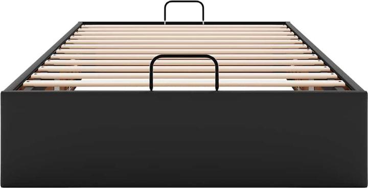 Produktbild VidaXL Ottoman-Bett ohne Matratze Schwarz 90x200 cm Kunstleder (90 x 200 cm)