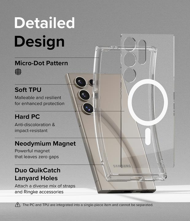 Produktbild Ringke Fusion Magnetic Magsafe Galaxy S24 Ultra Clear (Samsung Galaxy S24 Ultra)