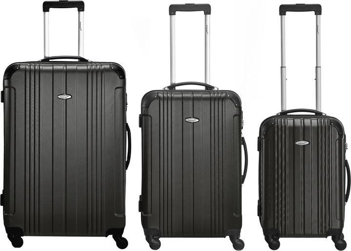 Packenger Kofferset Goliath in Schwarz (94 l, M (50 - 90l), L (90 - 115l), XL (ab 115l))