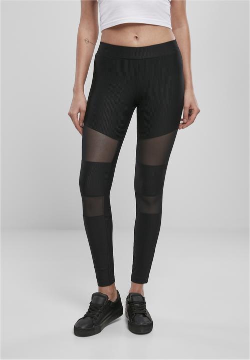 Immagine prodotto Urban Classics Leggings a costine Tech Mesh da donna (XXL)