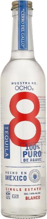 Actual product image Mezcal Amores Tequila Ocho BLANCO Single Estate 100% Puro de Agave 40% Vol. 0,5l (1 x 50 cl)