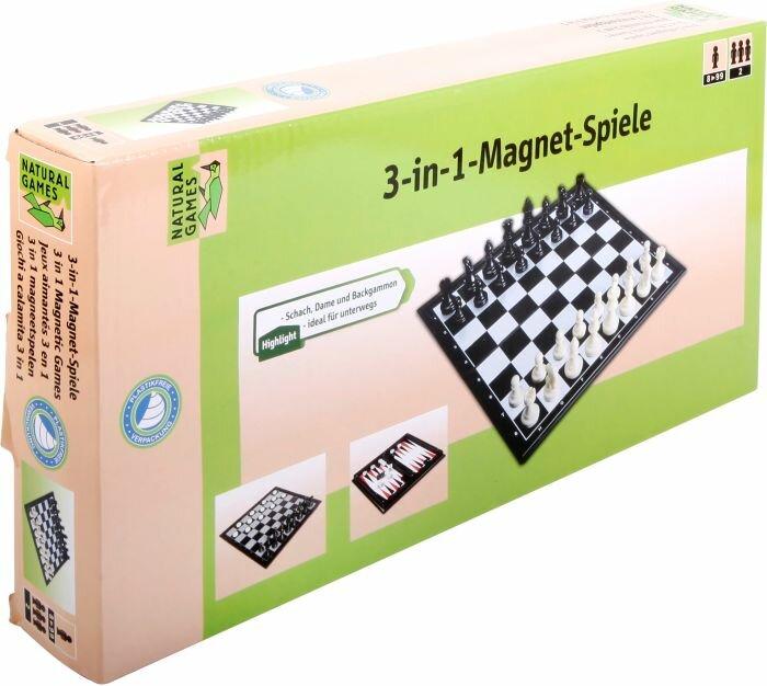 Actual product image Natural games 3-in-1 magnetic game (German)