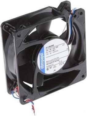 Actual product image Papst DC Compact Axial fan 12Vdc, 310m³/H (119 mm)