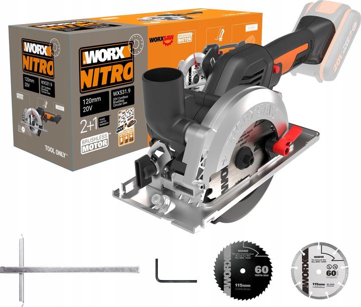 Image du produit Worx Scie circulaire sans fil 20V WX531.9