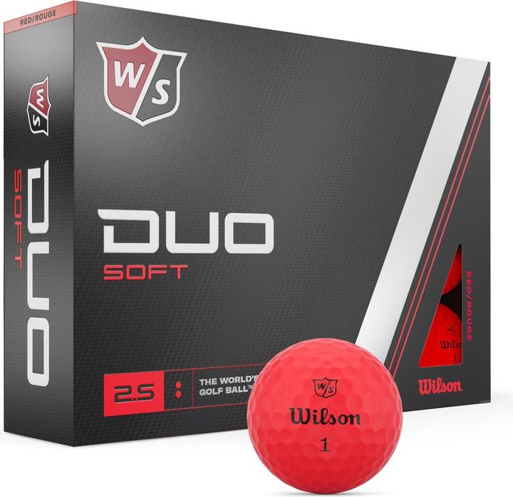 Actual product image Wilson Staff DUO SOFT red