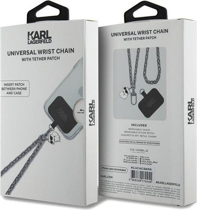 Produktbild Karl Lagerfeld KLUCHCSKPK Universal Universal Hand Strap Choupette srebrny/silver