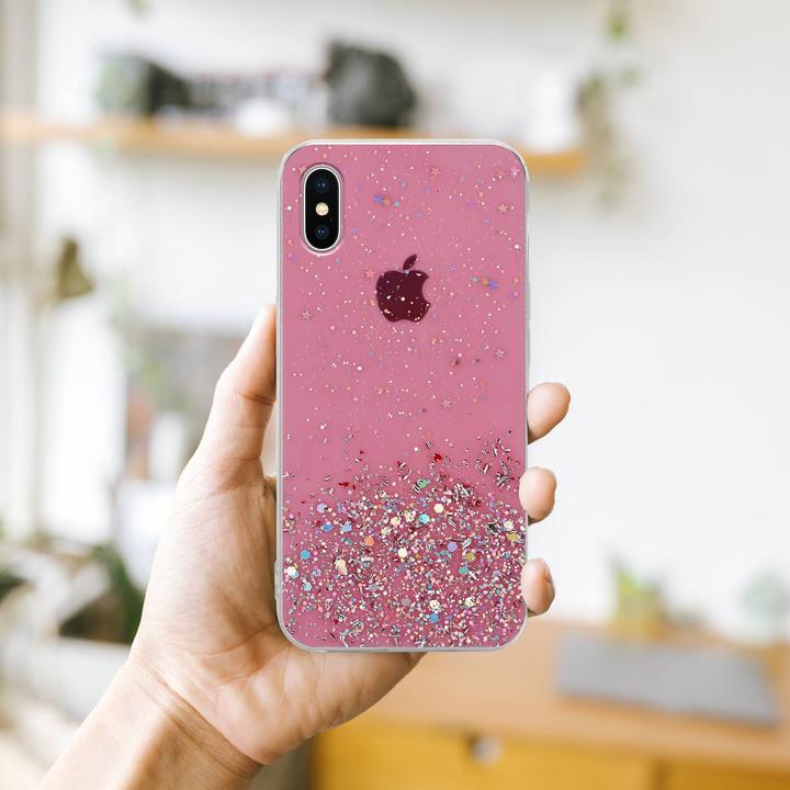 Actual product image Cadorabo TPU cover sparkling glitter (Apple iPhone X)
