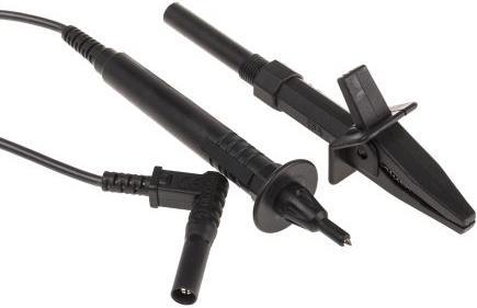 Actual product image Rs Pro GS38 fused test lead with crocodile clip