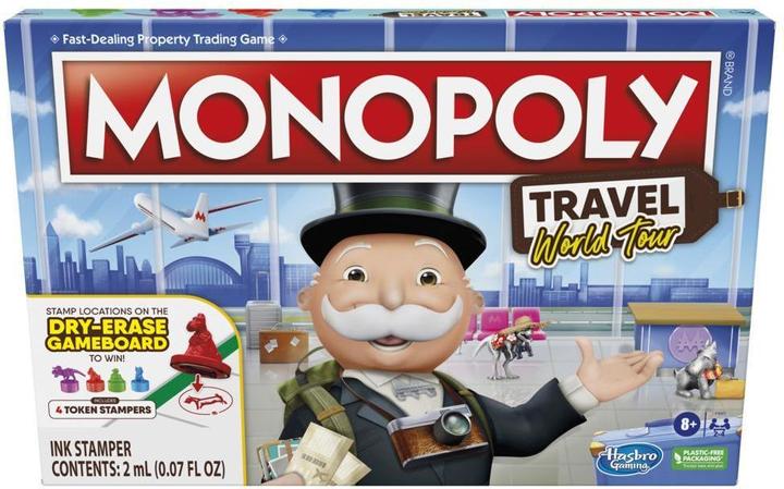Hasbro Gaming Travel World Tour Monopoly Travel World Tour Board game Family (Finnish)