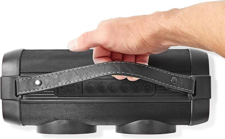 Produktbild Nedis Bluetooth® Party Boombox | 5 Std | 2.0 | 24 W | Medienwiedergabe: AUX / USB | Verknüpfbar | Tr (5 h, Batteriebetrieb)