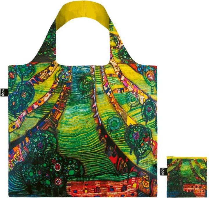 Actual product image Hundertwasser Bag green town