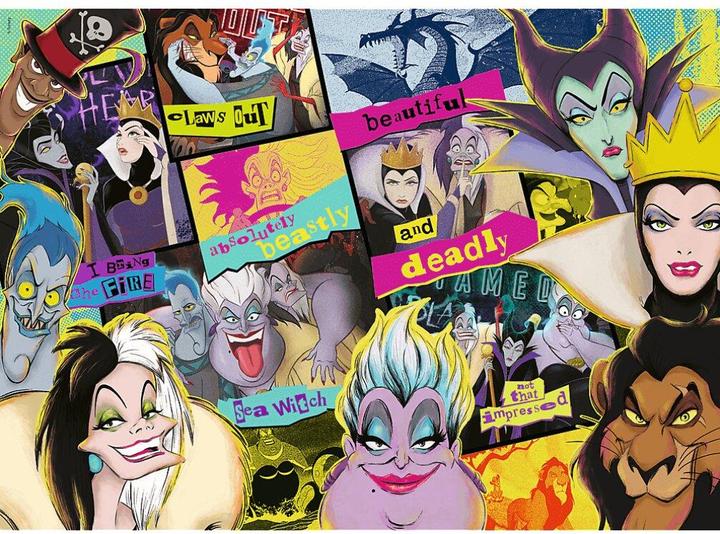 Actual product image Trefl Wooden Puzzle - Villains Reunion (1000 pieces)