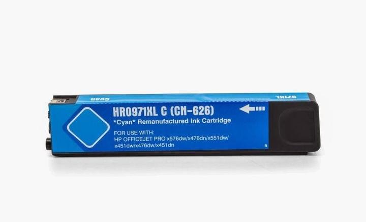 Actual product image Hermex Compatible Ink HP CN626AE 971XL cyan (C)