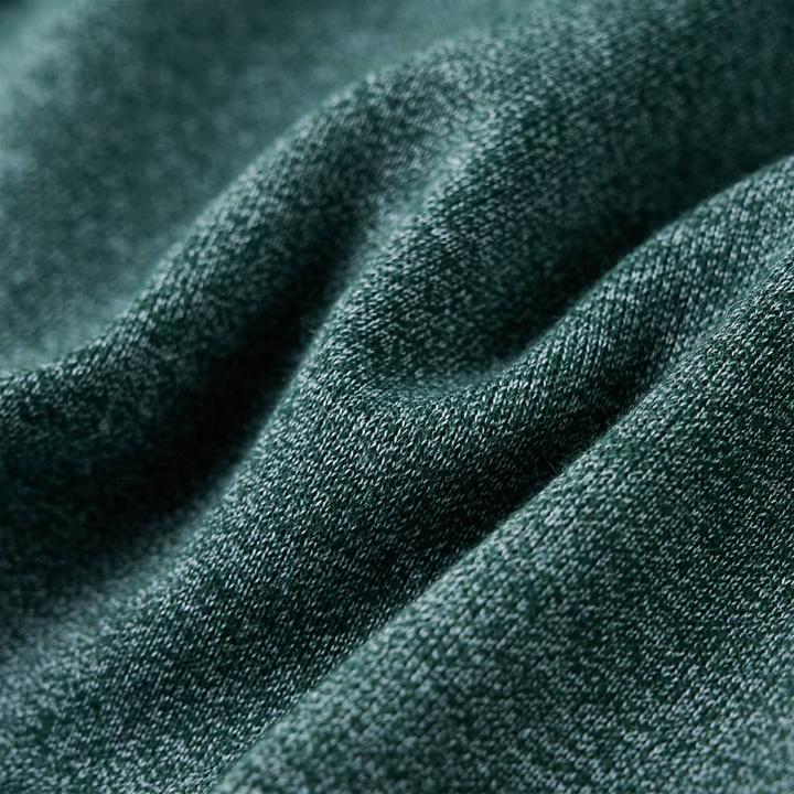 Actual product image VidaXL Children's sweatshirt dark green melange 92,Material: 50 (92)