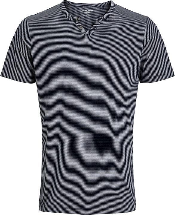 Produktbild Jack & Jones Jjesplit Neck Stripe Tee Ss Noos (L)