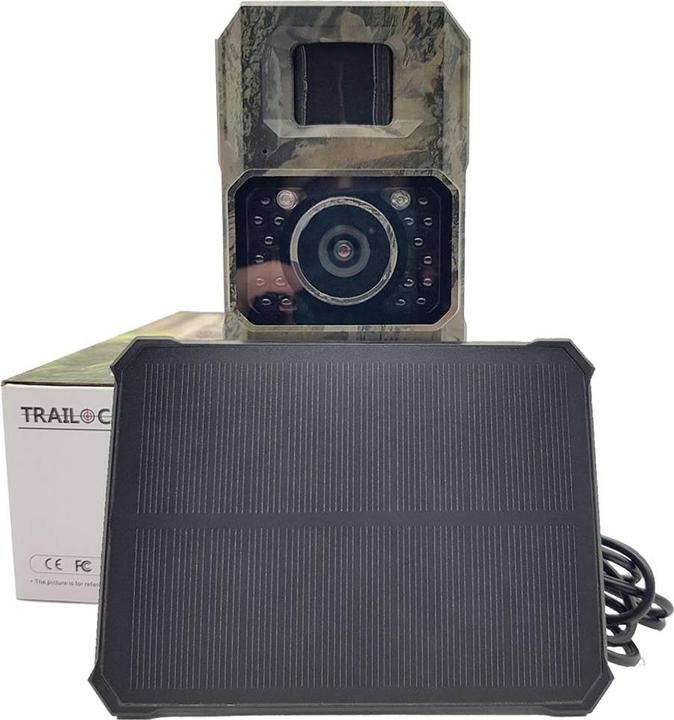 Produktbild Berger & Schröter Mini 48 MP Wildkamera 48 Megapixel inkl. Solarladegerät mit Li