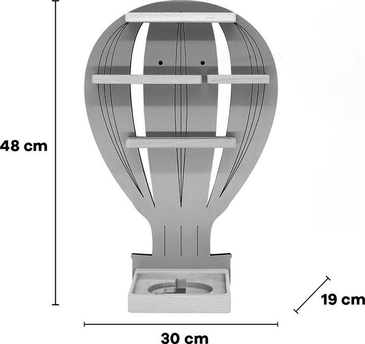 Immagine prodotto VCM Mongolfiera Toniebox Scaffale Tonies