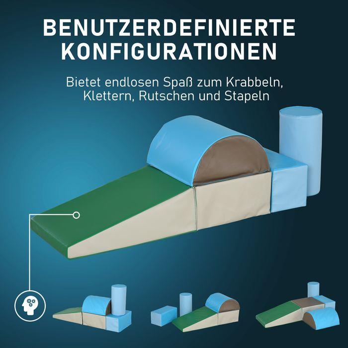 Produktbild Swisshandel24 Bausteinset 5er-Set Schaumstoff Bausteine Bauklötze Bauspielzeug Schaumstoffblöcke für 1-3 Jahre alt