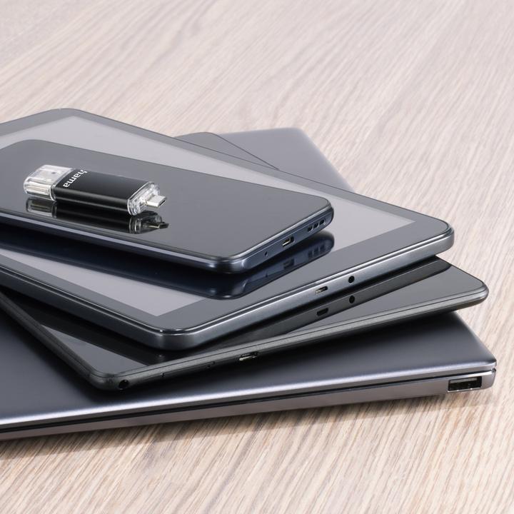 Immagine prodotto Hama Laeta Twin (64 GB, Micro USB, USB-A, USB 3.0)