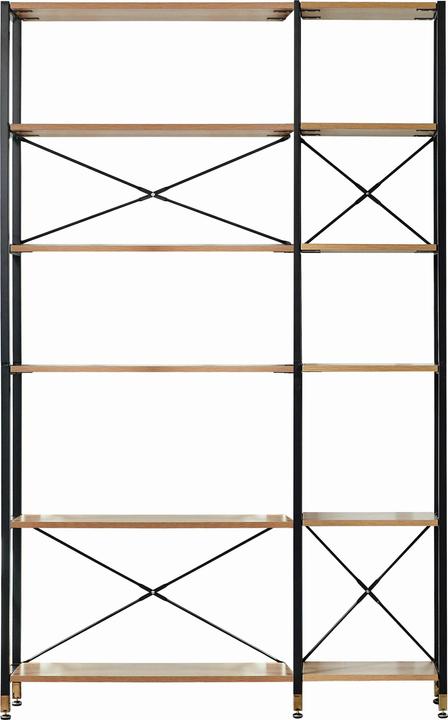 Actual product image Möbilia 1 wide shelf, 1 narrow shelf (127.5 x 30 x 210 cm)