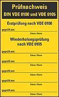 Energy Label Hein Industrieschilder GmbH HEIN 174553 Prüfplakette HEIN 174553 f.Sicherungs-kästen schwarz/gelb Fo