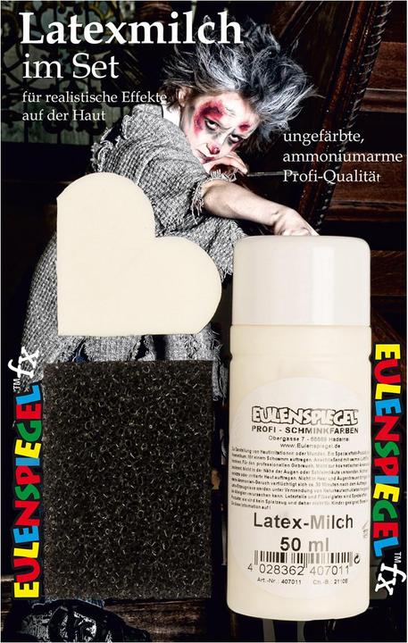 Immagine prodotto Eulenspiegel latte di lattice, 50 ml, blister dermatologicamente testato, versatile