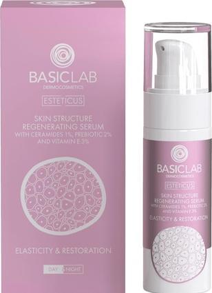 BasicLab Esteticus Serum Sprężystość i Odbudowa serum regenerujące strukturę skóry z ceramidami 1% (30 ml)