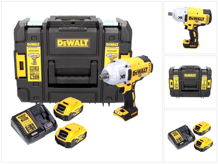 Actual product image DeWalt DCF 899 P2 Battery Impact Wrench 18V 950Nm Brushless Ball Ratchet + 2x Battery 5.0Ah + Charger (Rechargeable battery operated)