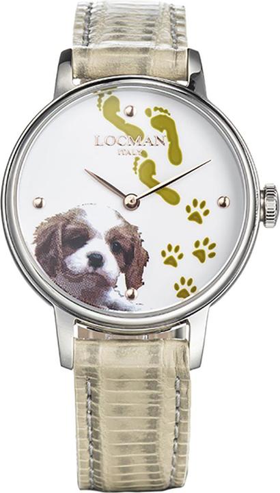 Image du produit Locman Italie Montre Femme 1960 Fantasy Dog Ref. F253A08S-00WHCA2PA (Montre analogique, 32 mm)