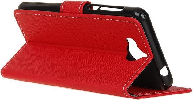 Actual product image MU Classic Leather cover with cross pattern (Huawei Y6 (2017), Huawei Y5 (2017))
