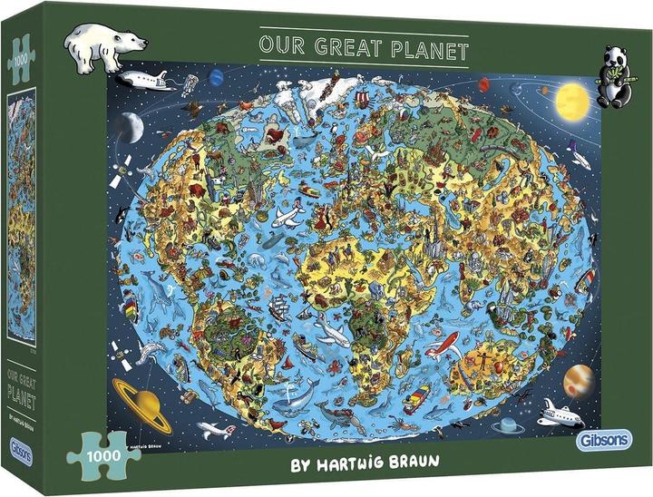 Produktbild Gibsons Puzzle Unser wunderbarer Planet 1000 Teile (1000 Teile)