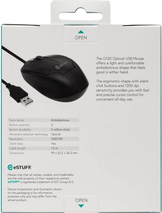 Produktbild Gearlab G120 Optical USB Mouse (Kabelgebunden)