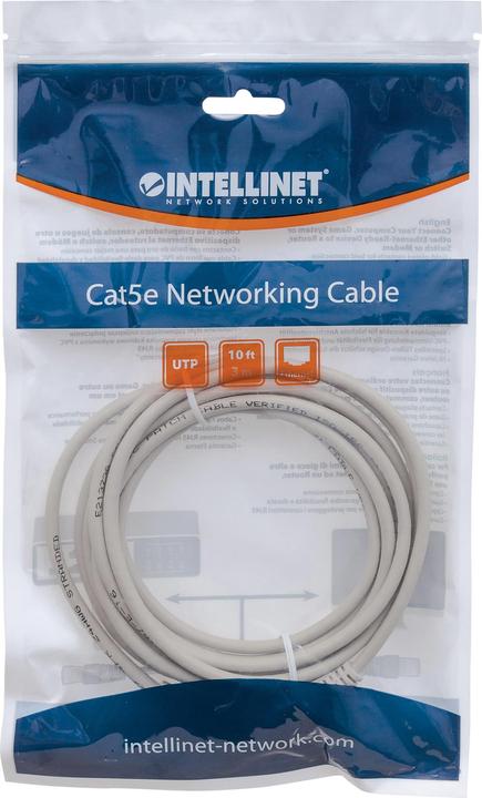 Actual product image Intellinet Patch cable (U/UTP, CAT5e, 3 m)