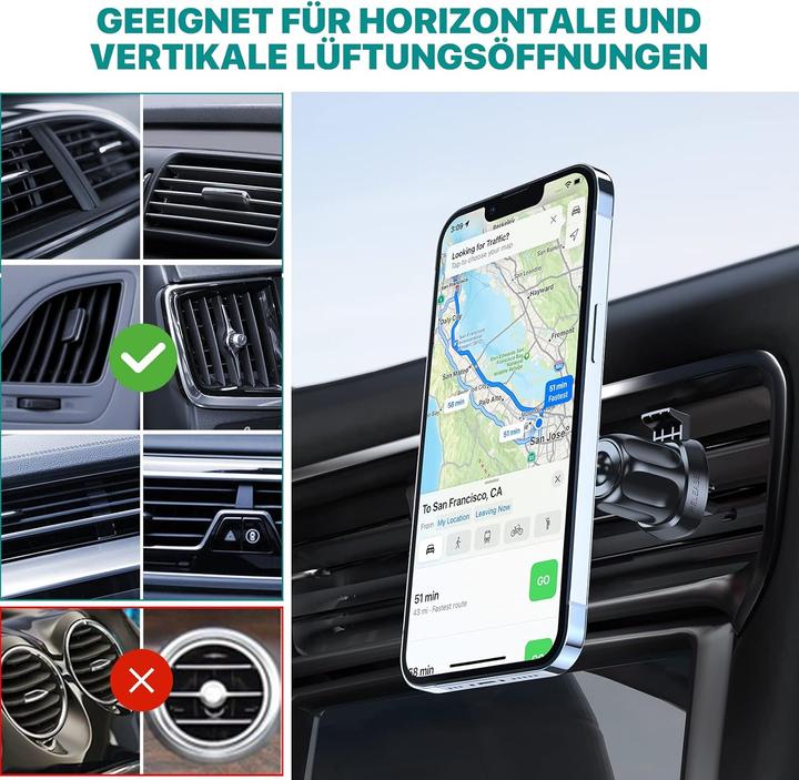 Actual product image Miracase Magnetische Handyhalterung für Auto-Lüftung (360°)
