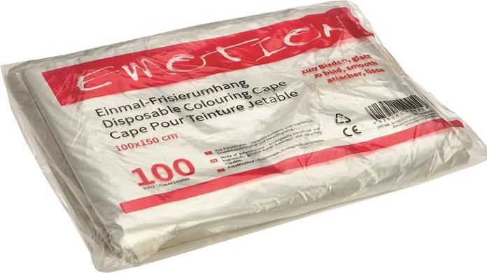 Efalock Einmal-Frisierumhang transparent, glatt 100 x 150 cm