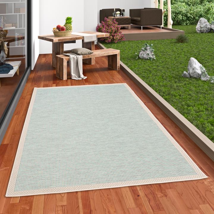 Immagine prodotto Pergamon Tappeto Indoor & Outdoor Flatweave Ottawa Border (140 x 200 cm)