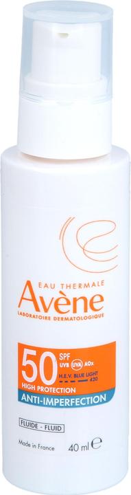 Actual product image Avène Anti-Imperfection Fluid LSF 50, 40 ml Lösung (Suntan cream, SPF 50, 40 ml)