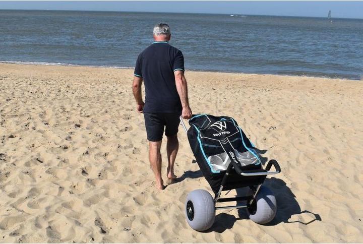 Image du produit 9WS Diable en Alu pour paddle avec roues ballon idales pour le sable