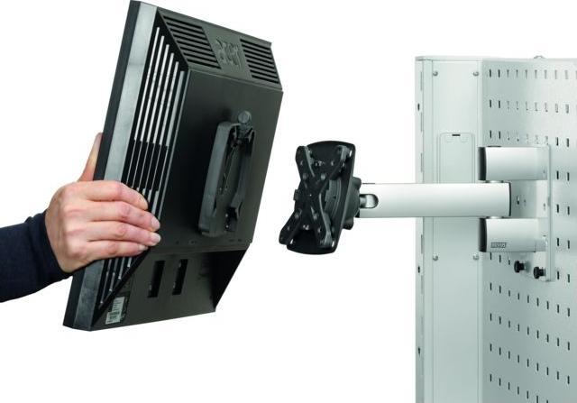 Actual product image Multimedia swivel arm with multifunctional holder (Metal)