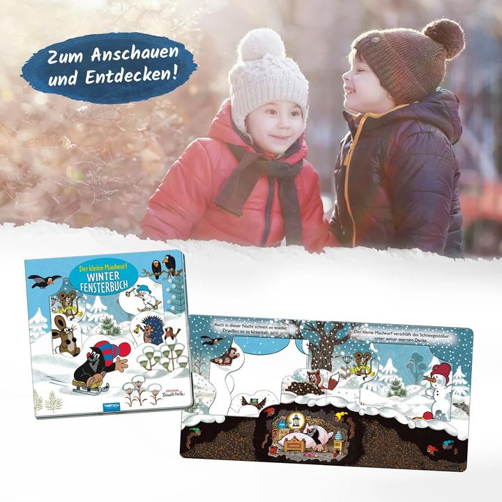 Image du produit Der kleine Maulwurf Winter-Fensterbuch (Allemand, Zdenek Miler, Maison d'édition Trötsch, 2023)