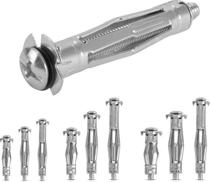 Image du produit Stahlwerk Chevilles métalliques pour cavités Kit de 141 pièces avec vis prémontées (141 pcs)