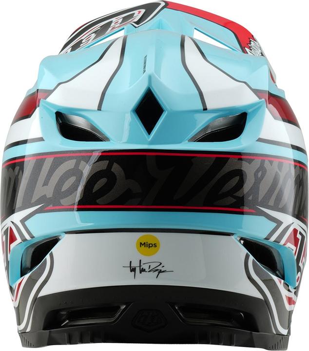 Produktbild Troy Lee Designs D4 Polyacrylite MIPS Helm, Linear, blue, M | 57-58cm