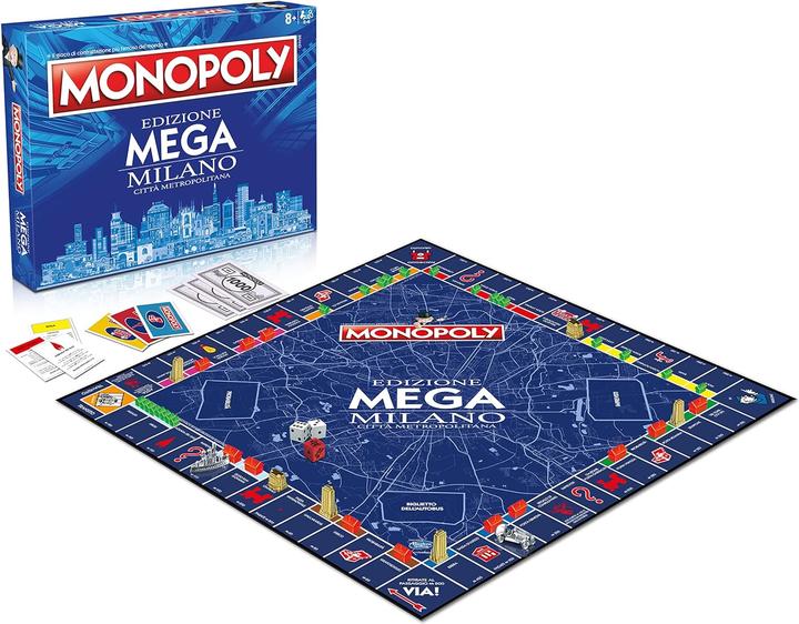 Actual product image Winning Moves WM03159-ITA-6 - MONOPOLY - EDIZIONE MEGA MILANO CITTA' METROPOLITANA