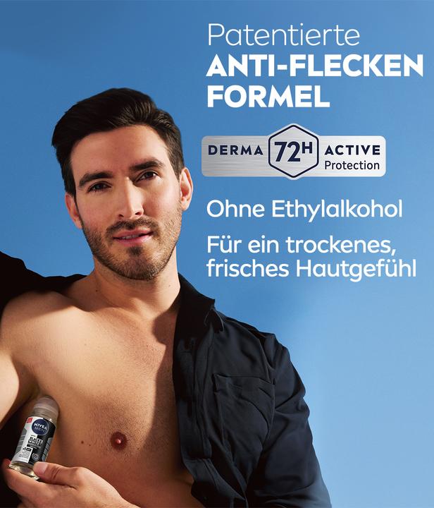 Productafbeelding NIVEA MEN Black & White Invisible Original (Rol op, 50 ml)